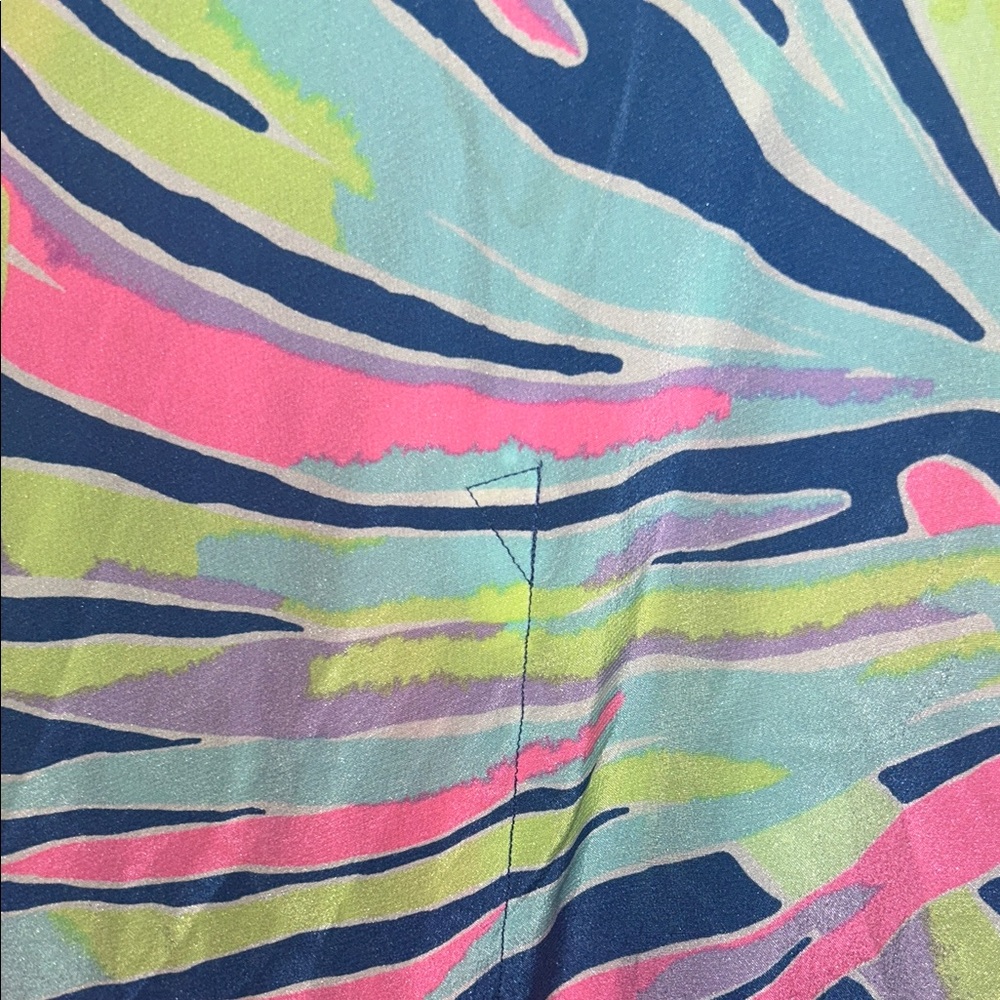 Lilly Pulitzer 100% silk Fringe Kimono - Picture 5 of 10